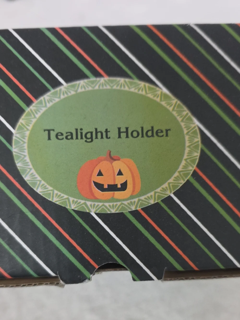 Halloween Witch's Shoe Polka Dot Tealight Candleholder